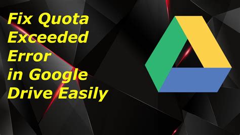 How To Fix Google Drive “Download Quota Exceeded For This .